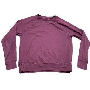 Athleta Plumb Purple Long Sleeve Henley Top Shirt XS